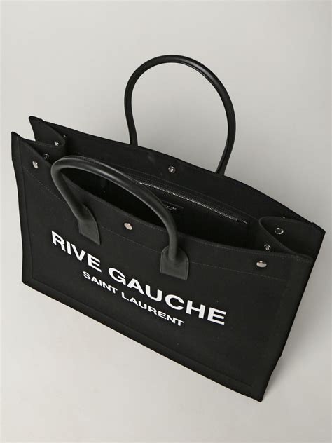 Saint Laurent Rive Gauche Tote Bag in Canvas 